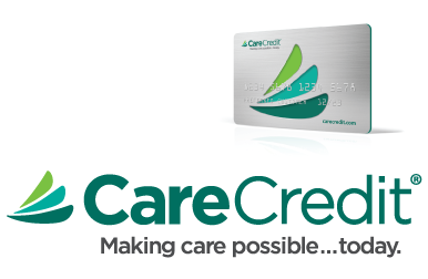 CareCredit card design with logo and tagline "Making care possible...today.