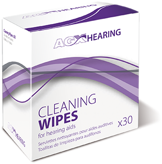 Hearing aid cleaning wipes